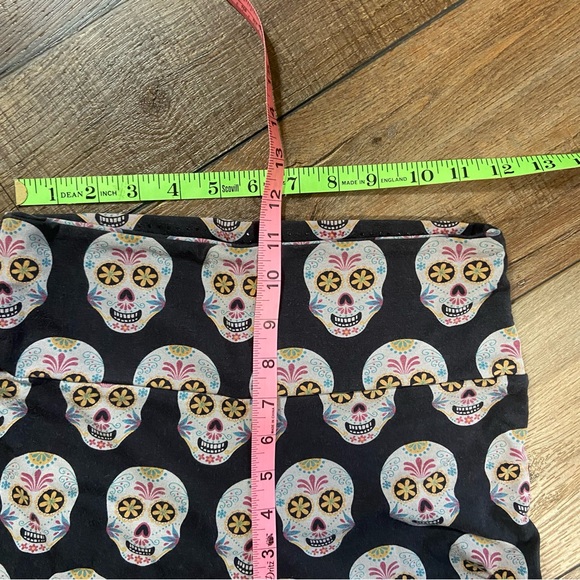 Kickee Capri Length Leggings Sugar Skull Size Medium - Picture 6 of 7